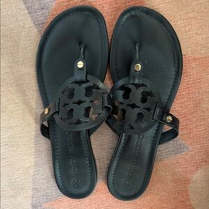 Tory Burch Black Leather Sandals